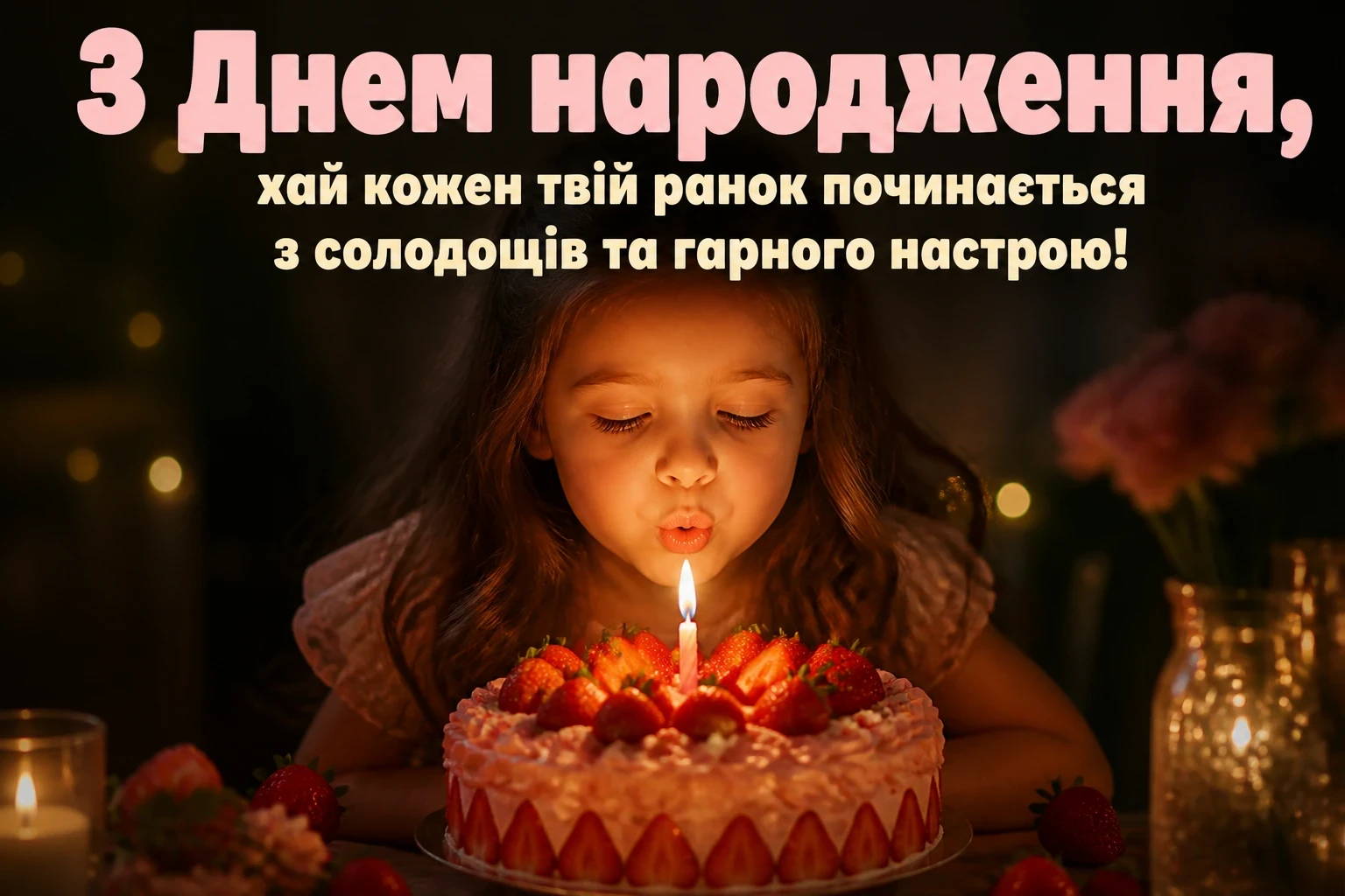 вітання з днем народження дівчинці