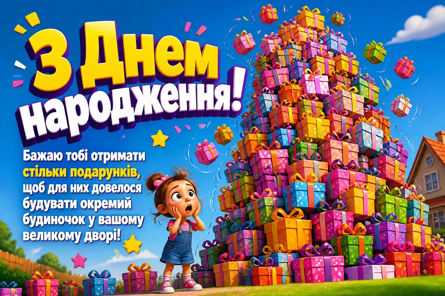 вітання з днем народження дівчинці