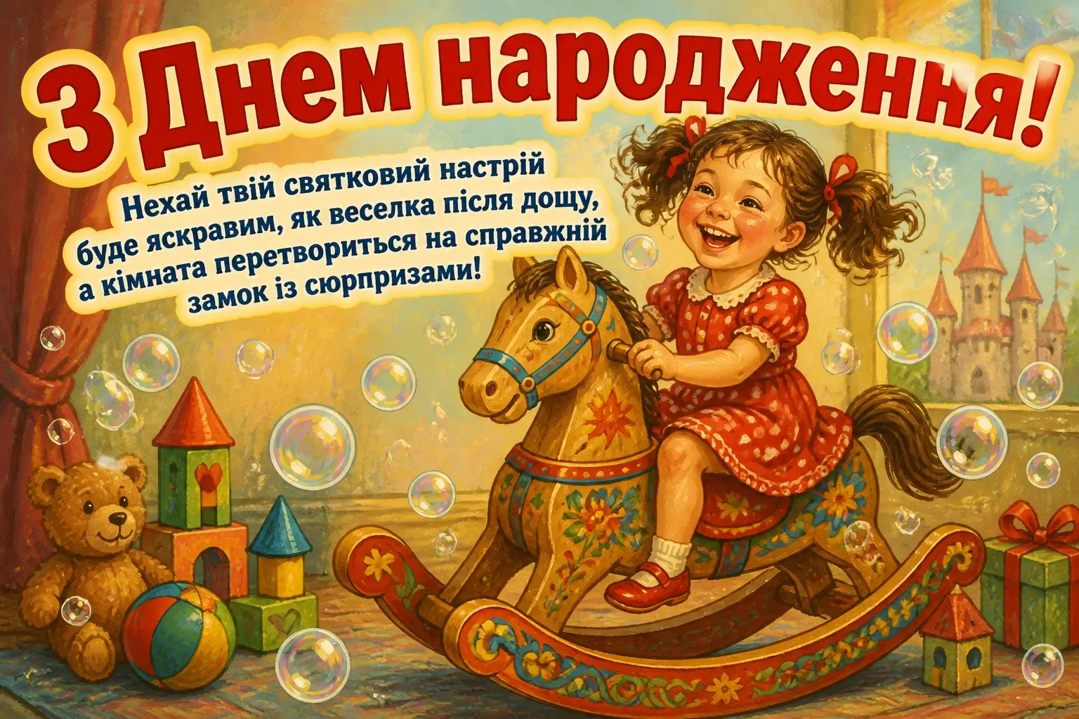 вітання з днем народження дівчинці