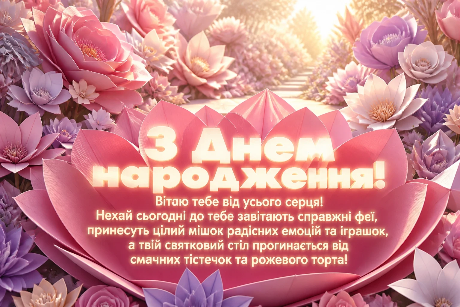 вітання з днем народження дівчинці