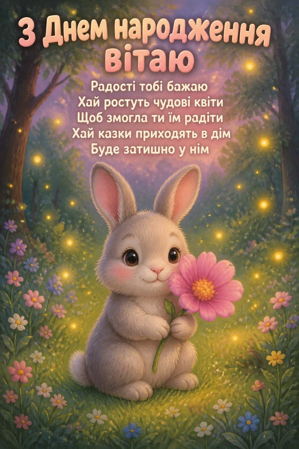 вітання з днем народження дівчинці