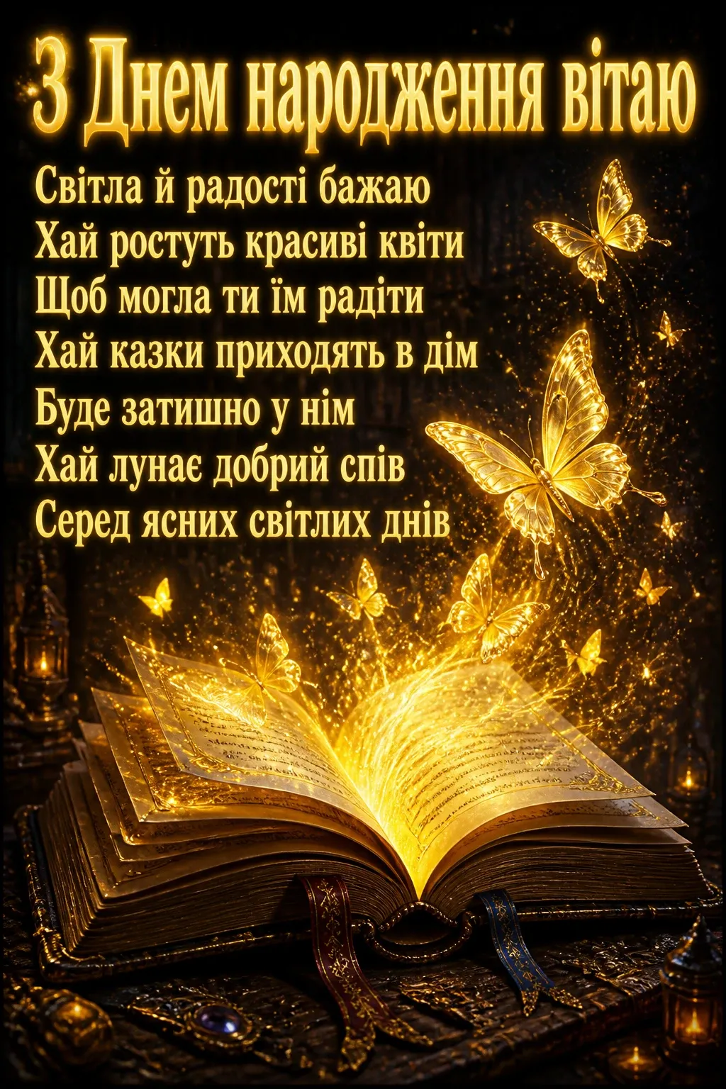 вітання з днем народження дівчинці