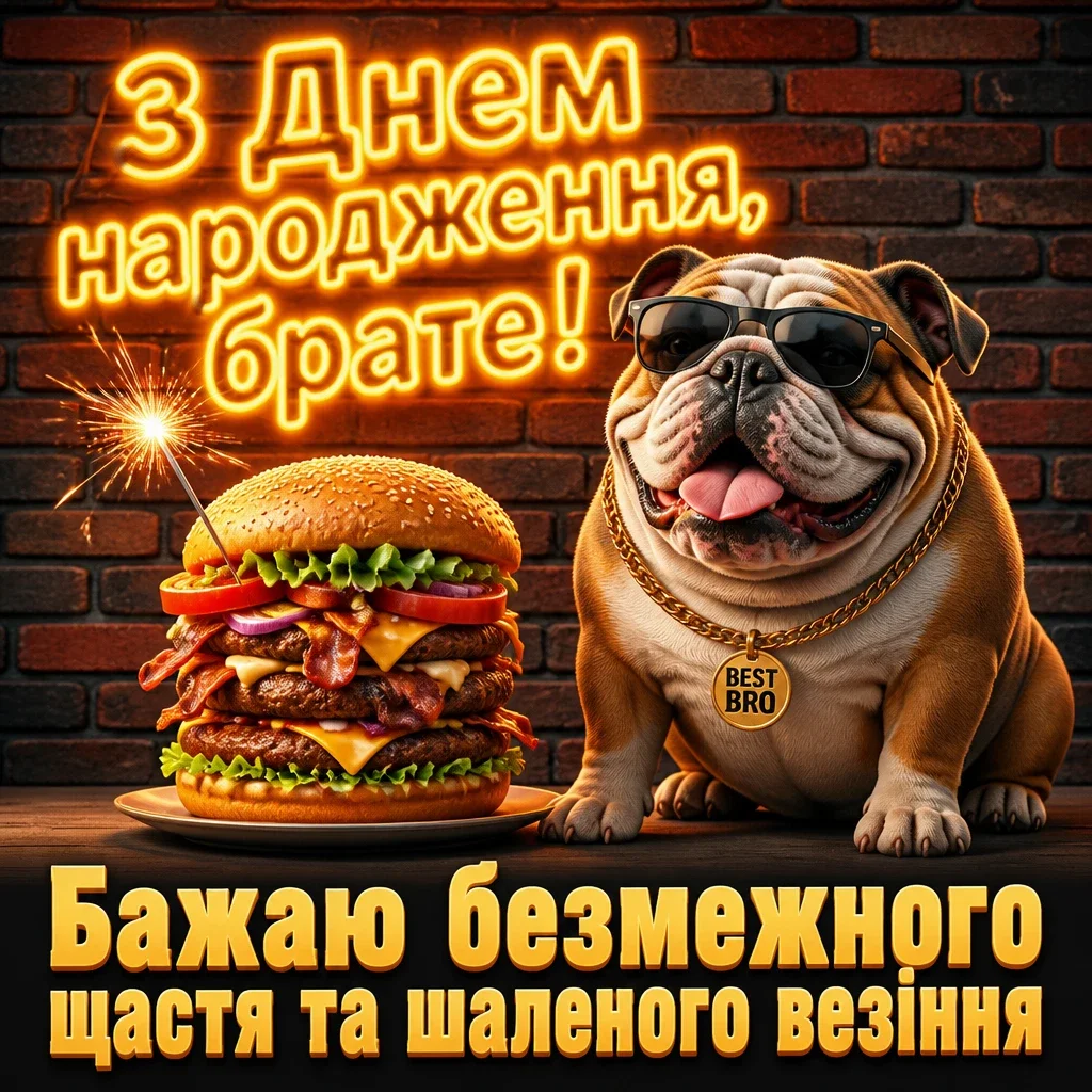 привітання брата з днем народження