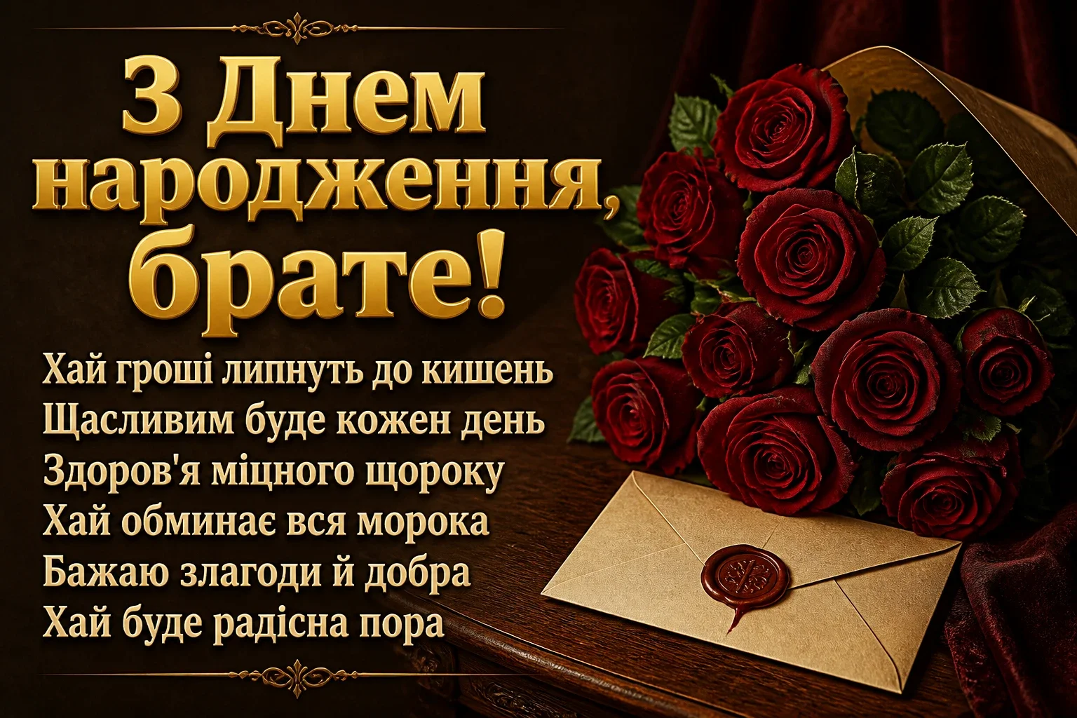 привітання брата з днем народження