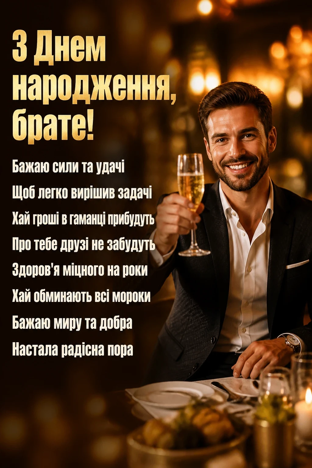 привітання брата з днем народження