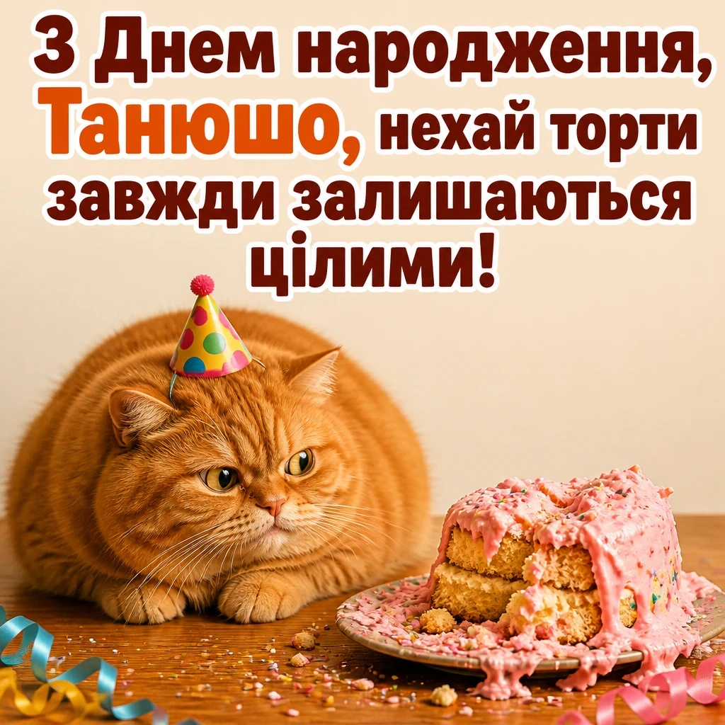з днем народження танюша
