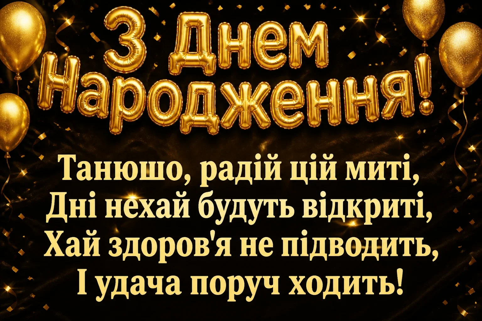з днем народження танюша