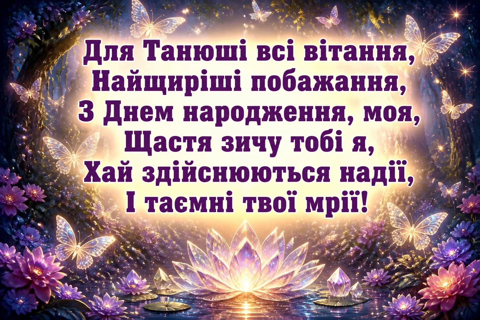 з днем народження танюша