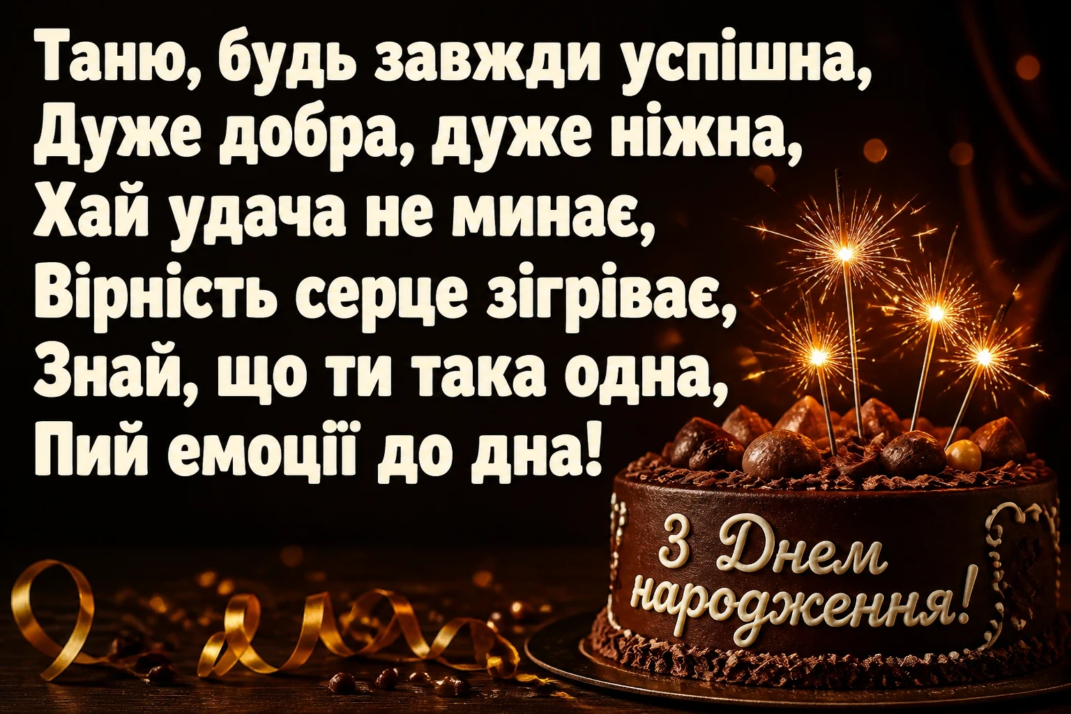 з днем народження танюша