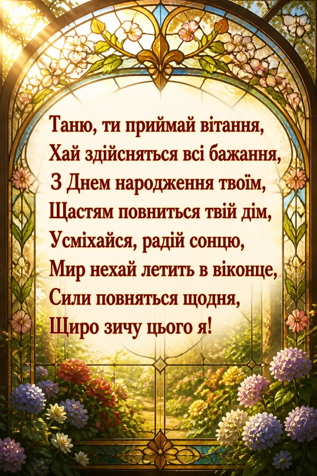 з днем народження танюша