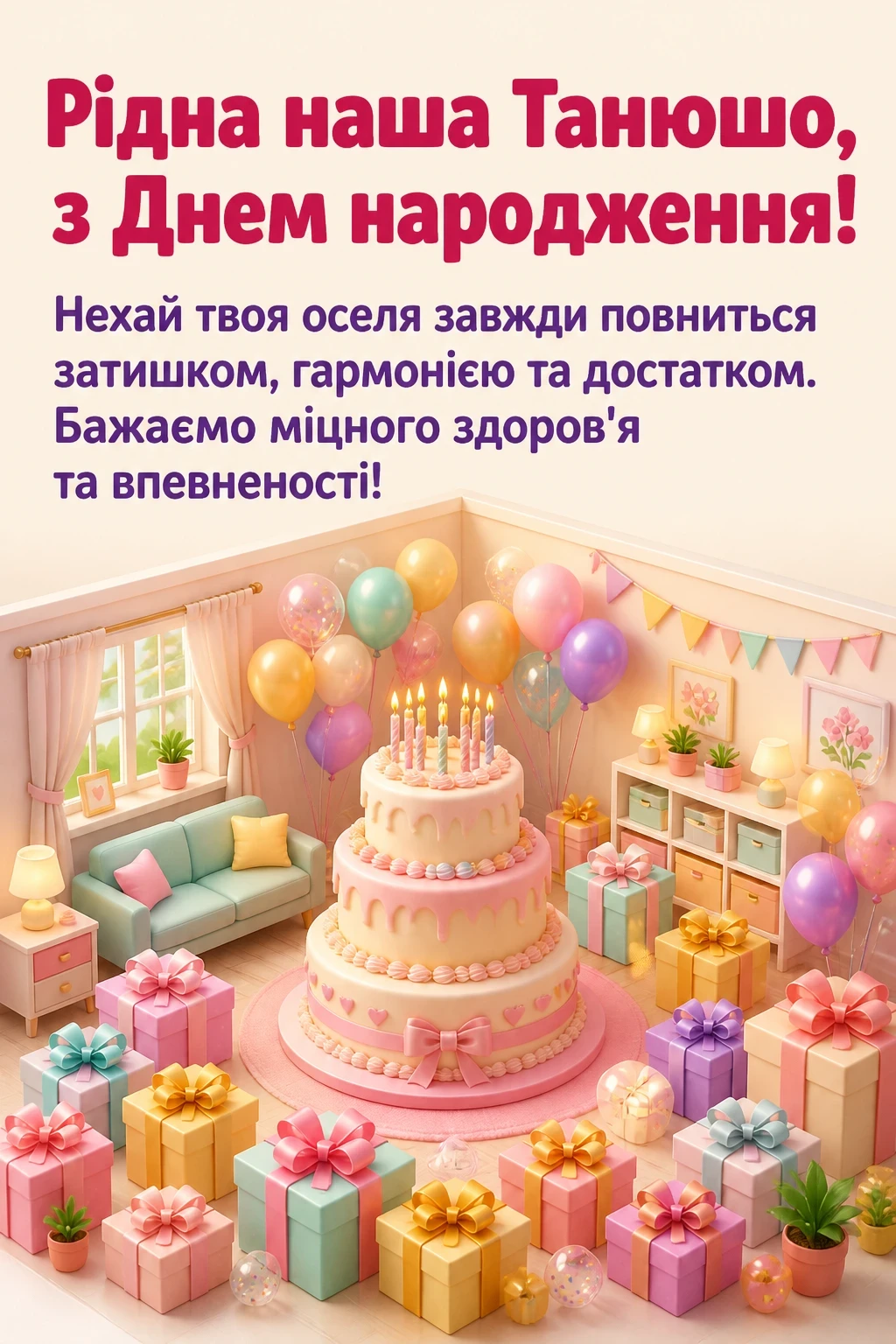 з днем народження танюша