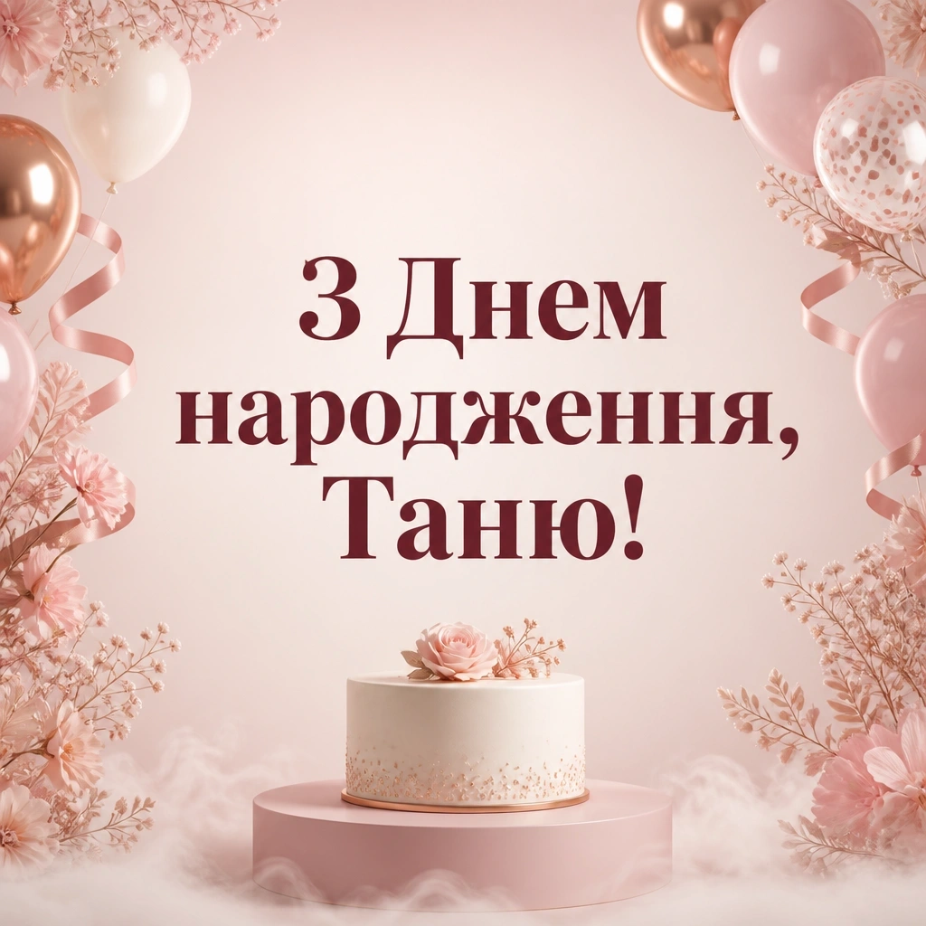 з днем народження таня