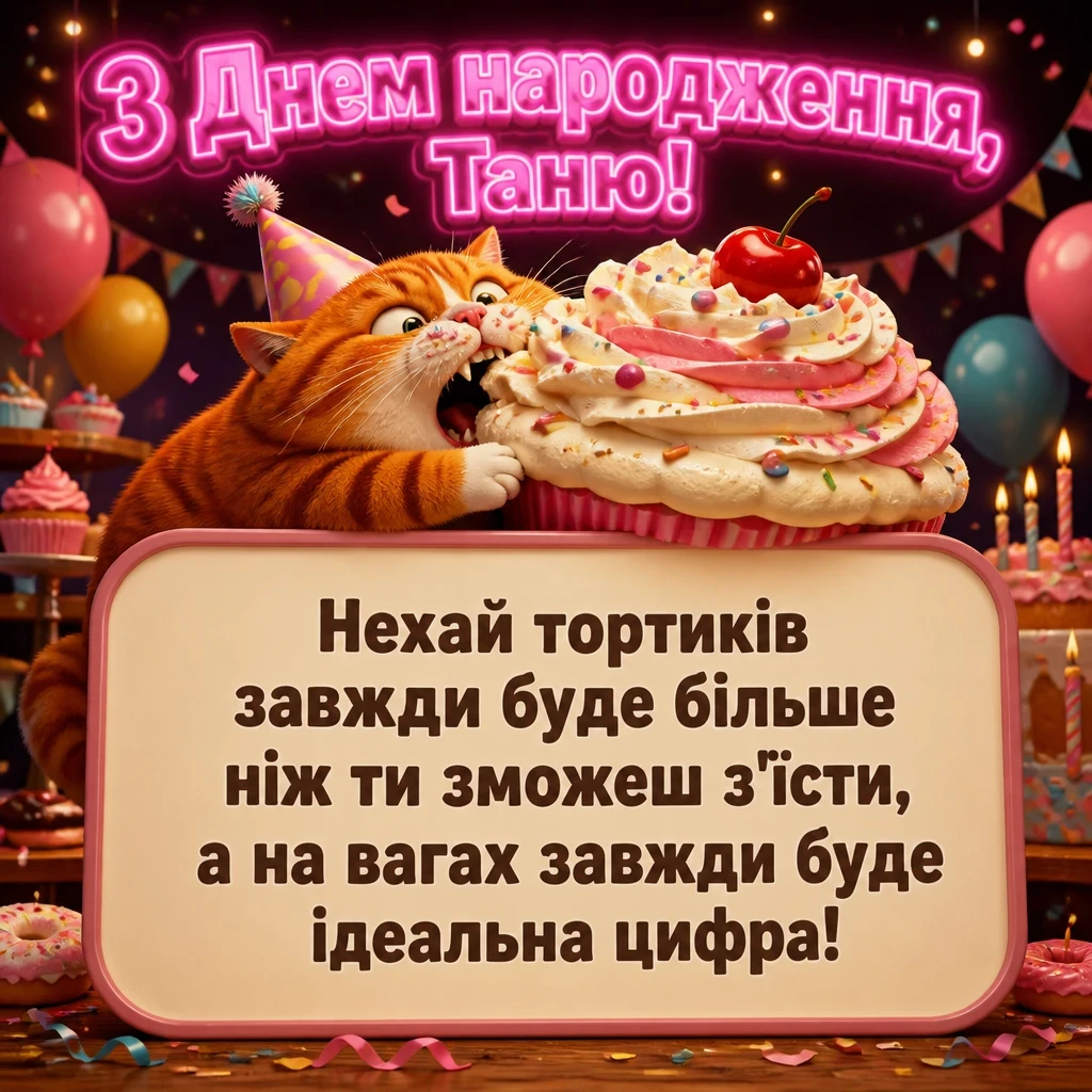 з днем народження таня
