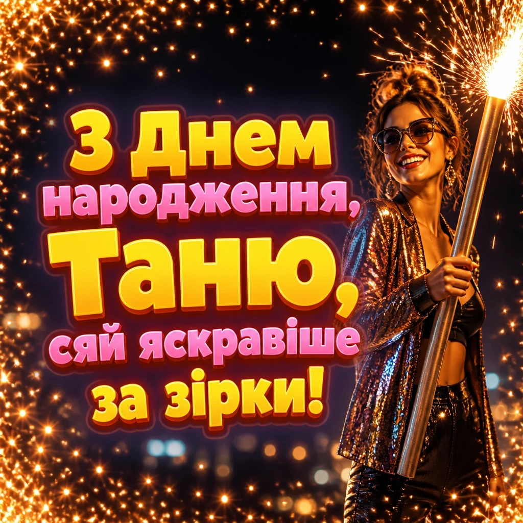 з днем народження таня