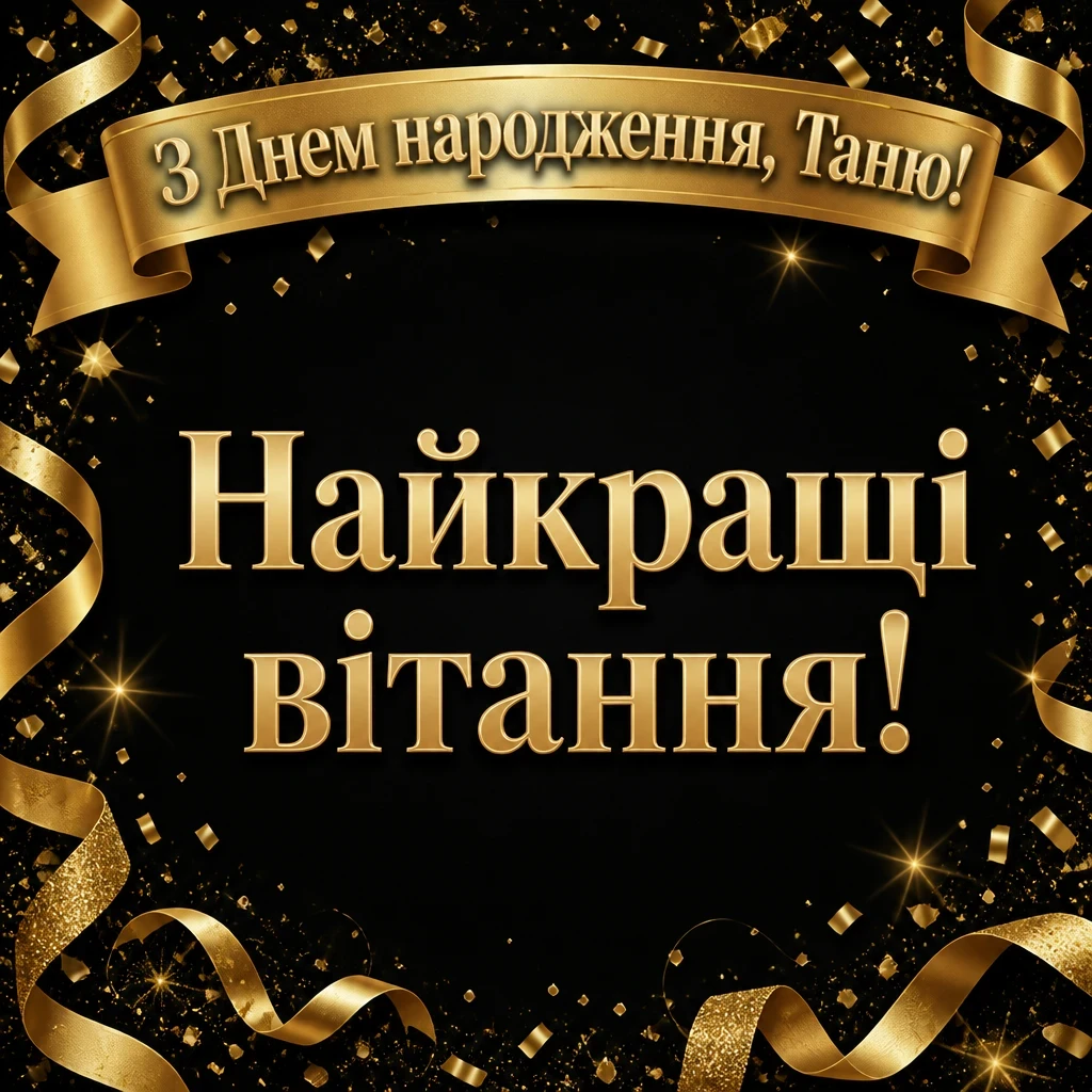 з днем народження таня