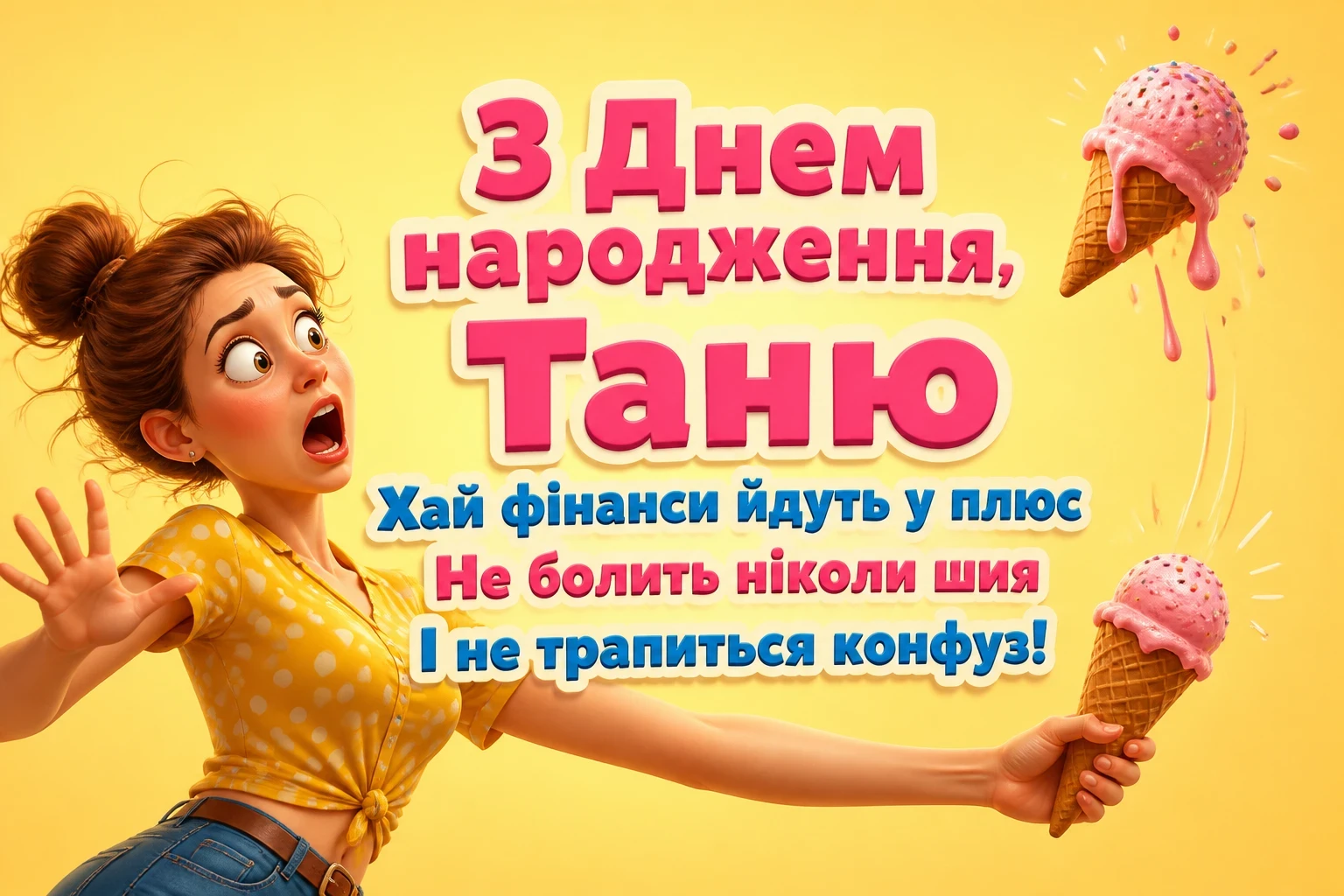 з днем народження таня