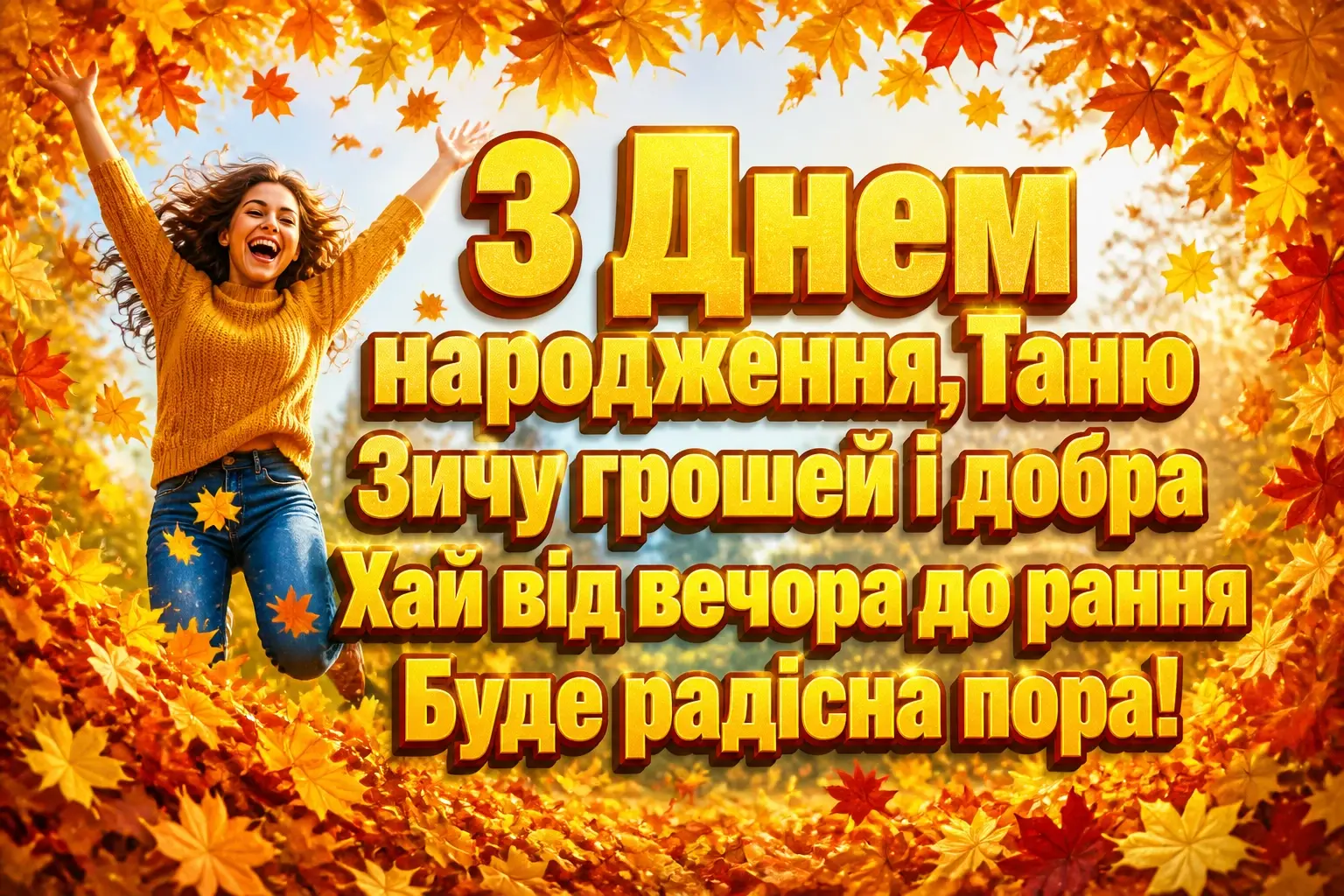 з днем народження таня