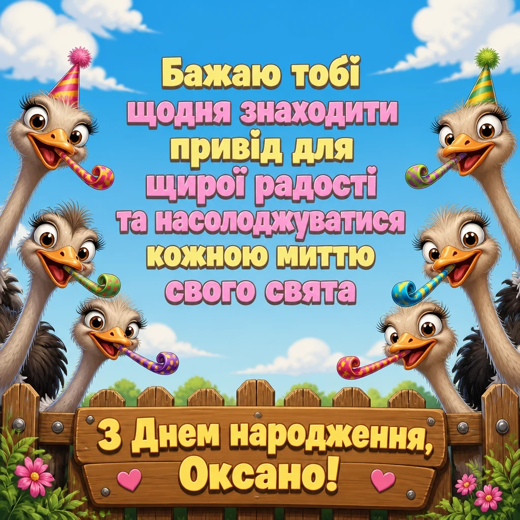 з днем народження оксана