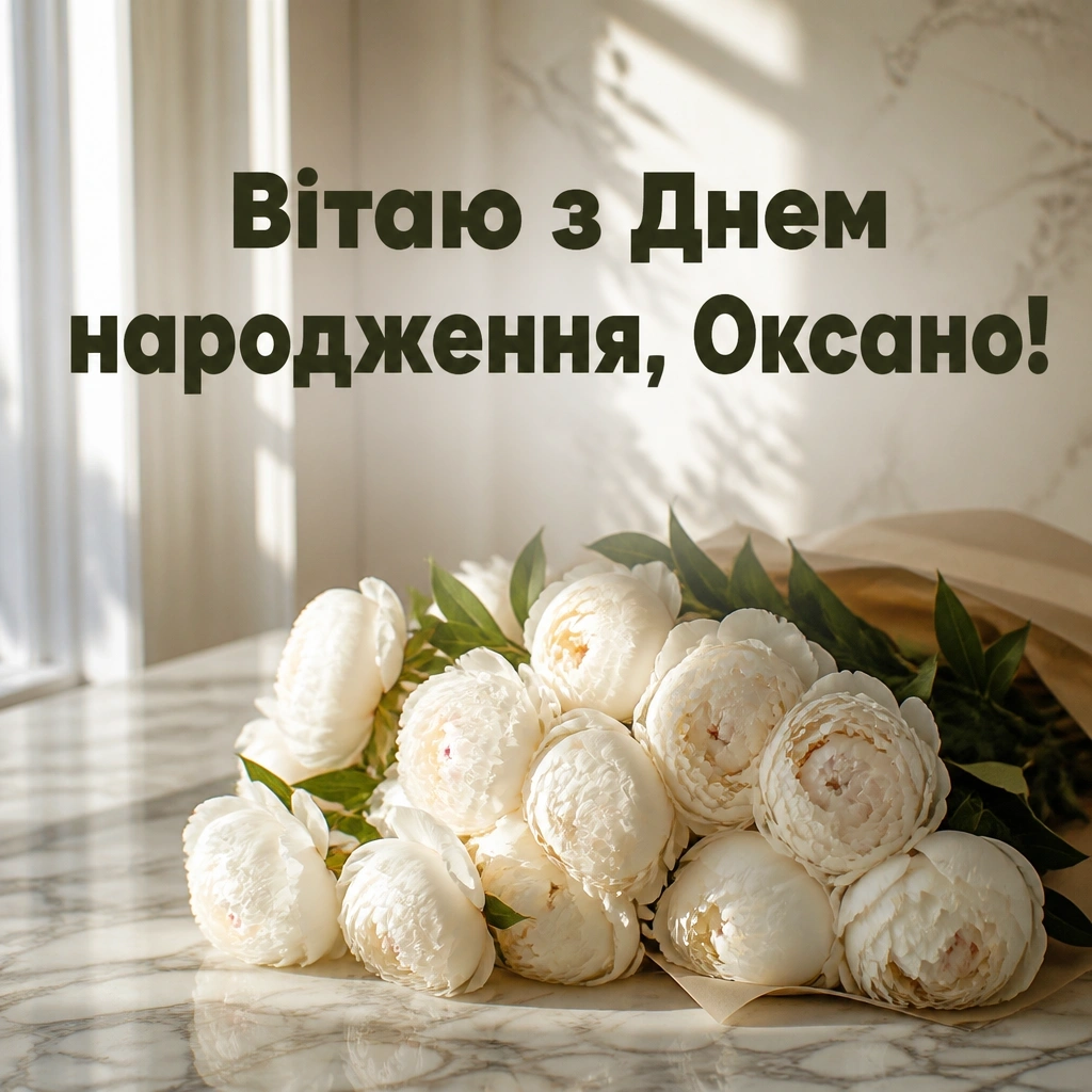 з днем народження оксана