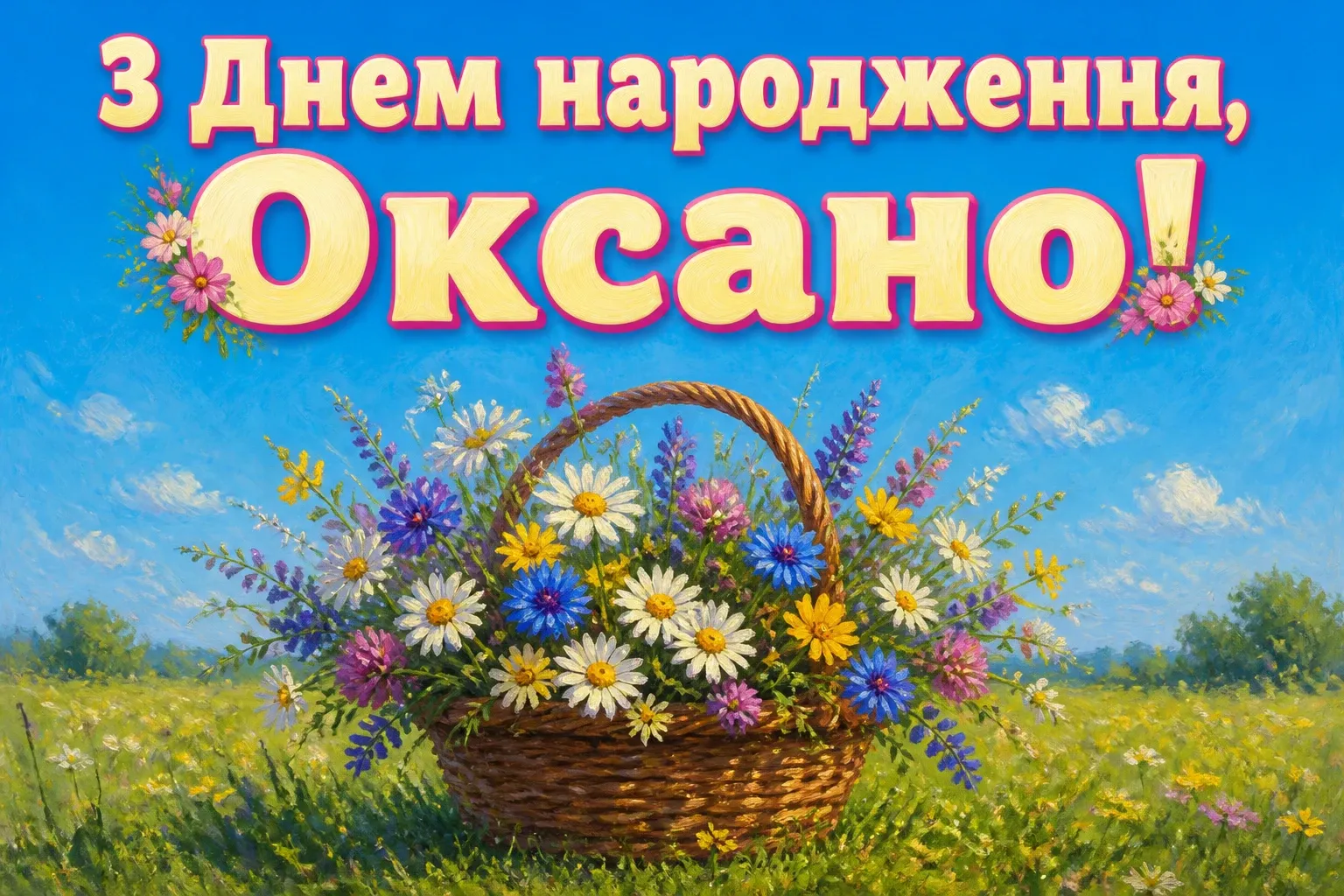 з днем народження оксана