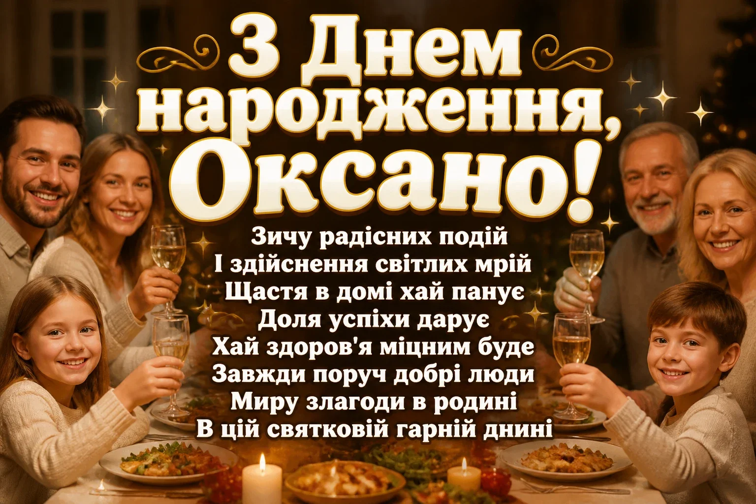 з днем народження оксана