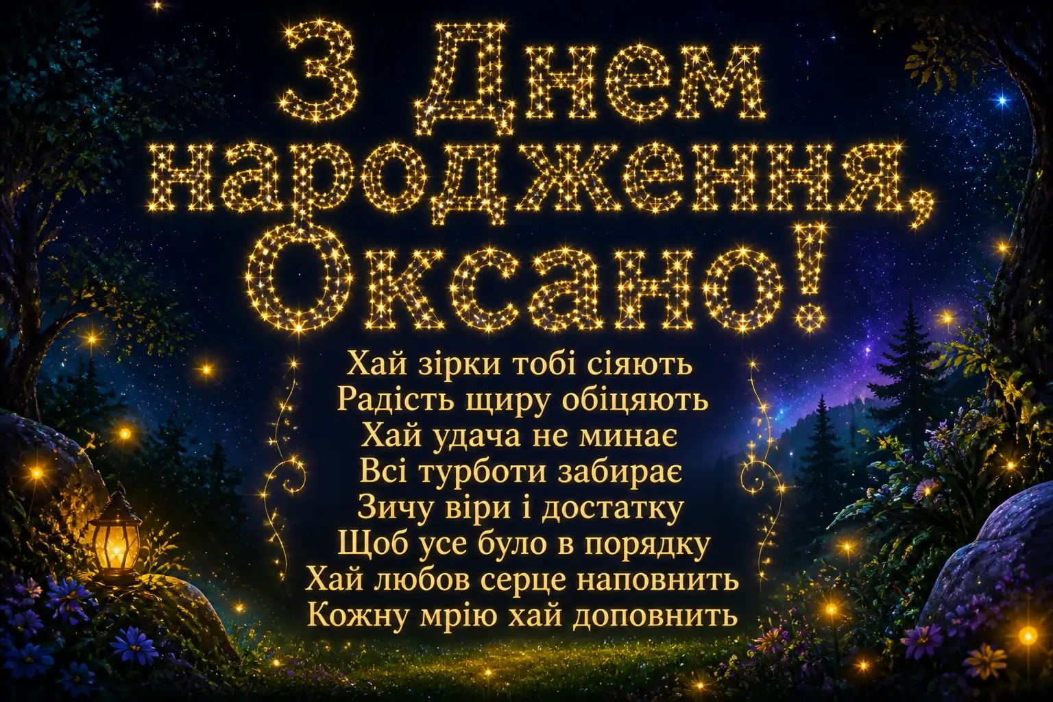 з днем народження оксана