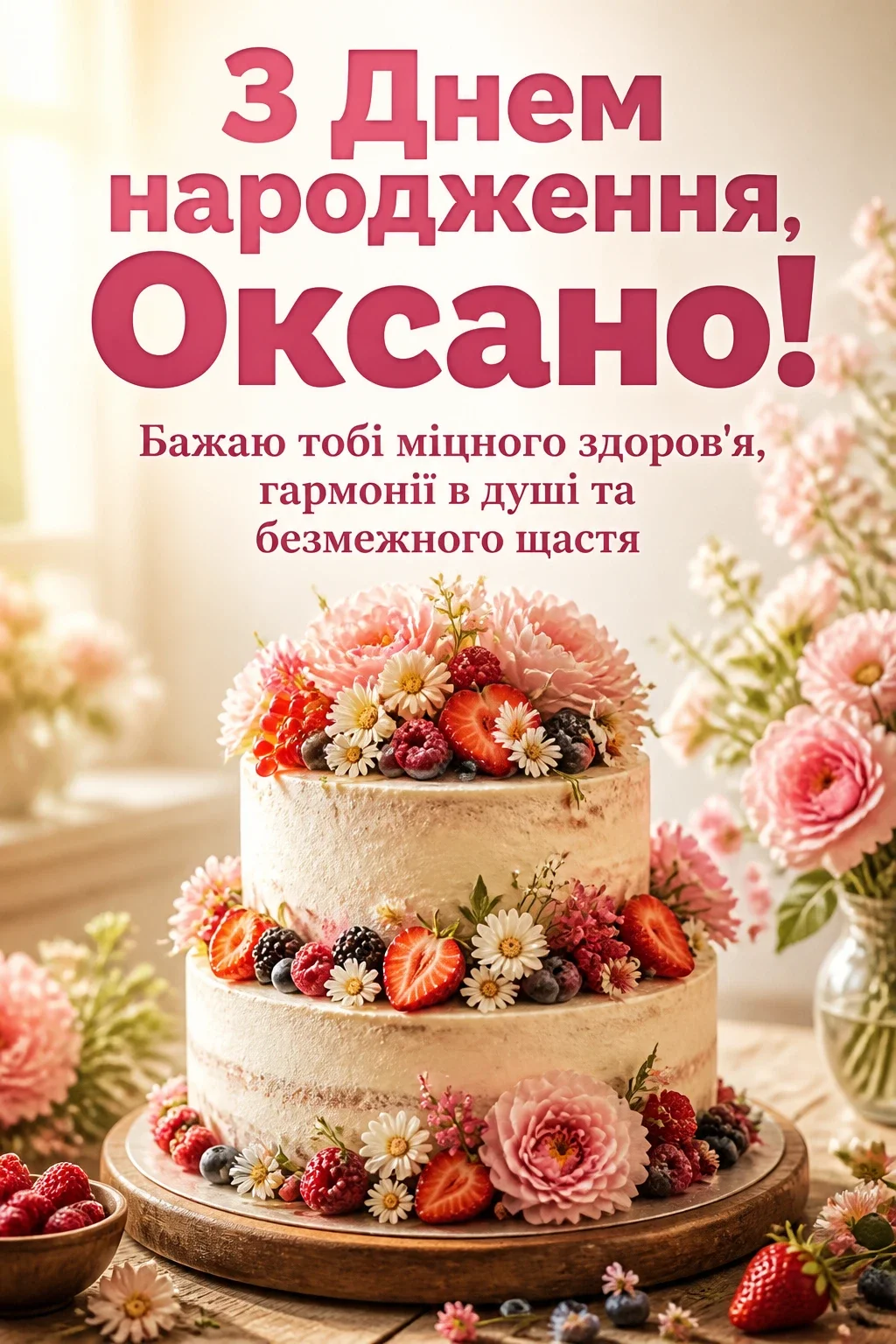 з днем народження оксана