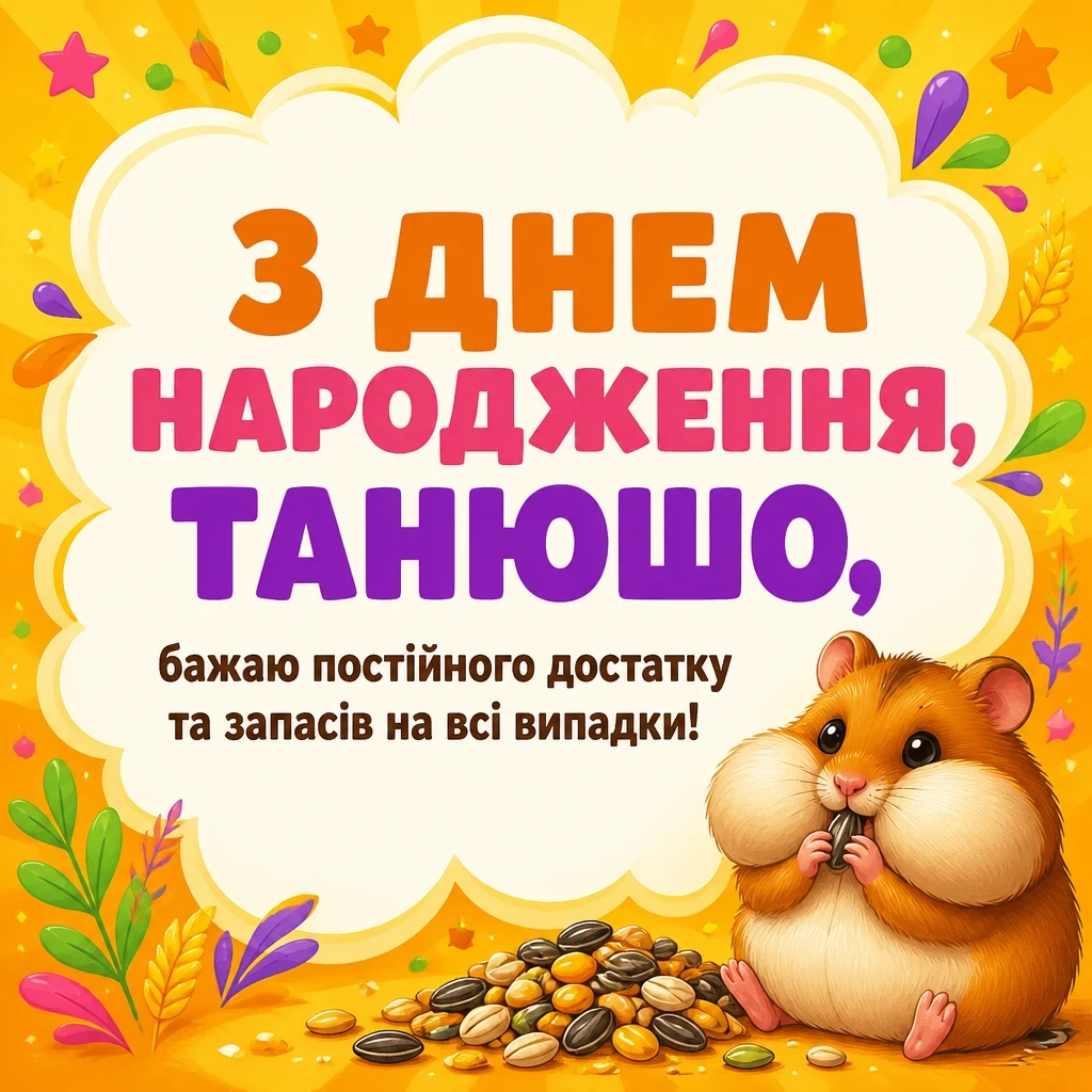 танюша з днем народження