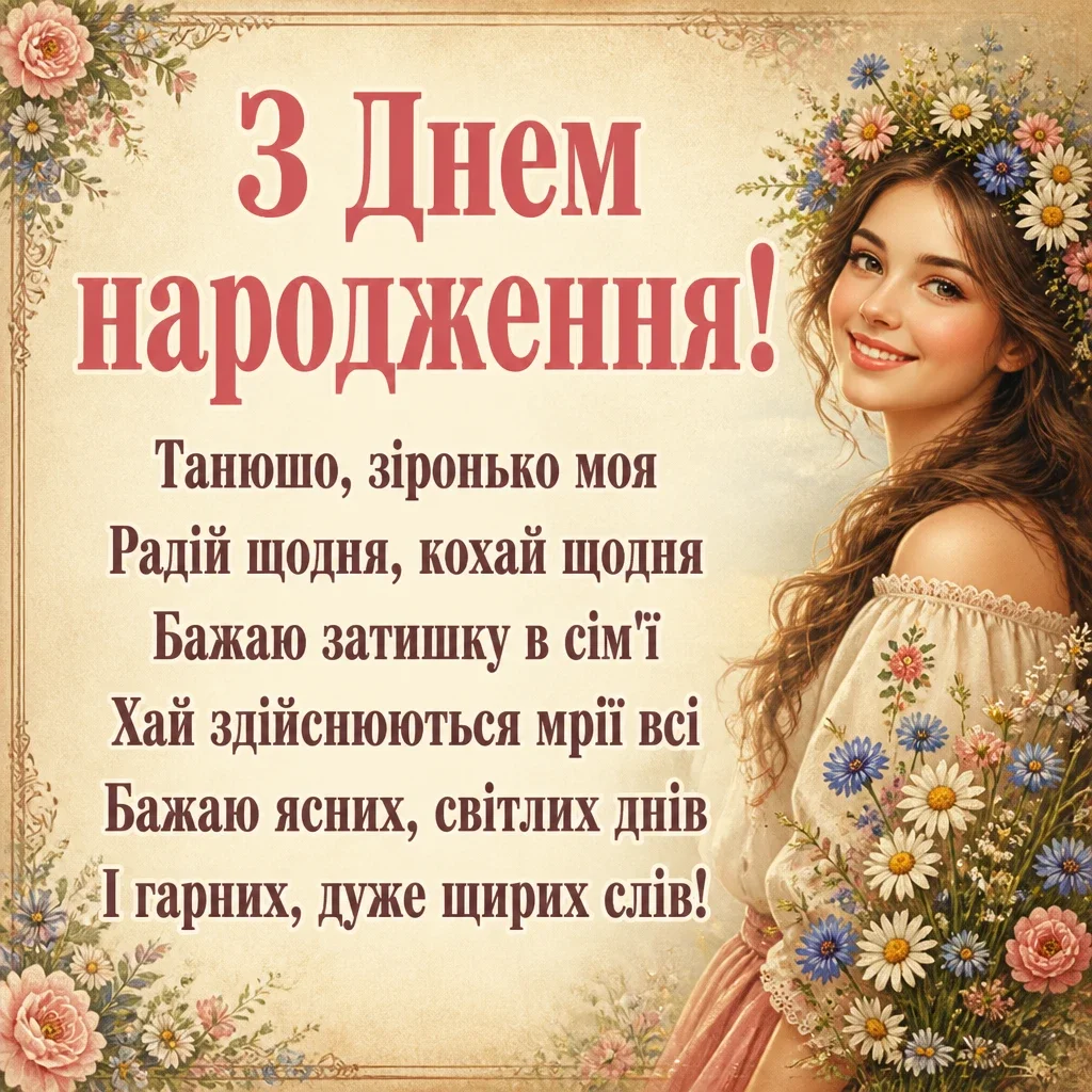 танюша з днем народження
