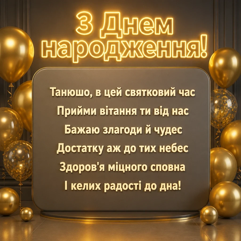 танюша з днем народження
