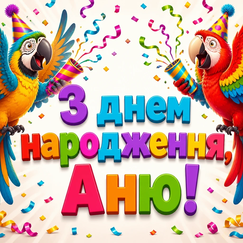 з днем народження аня
