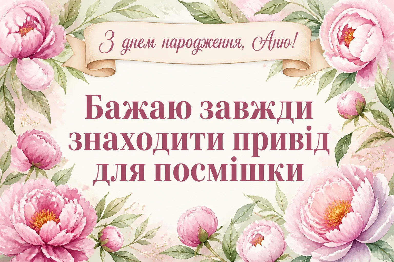 з днем народження аня