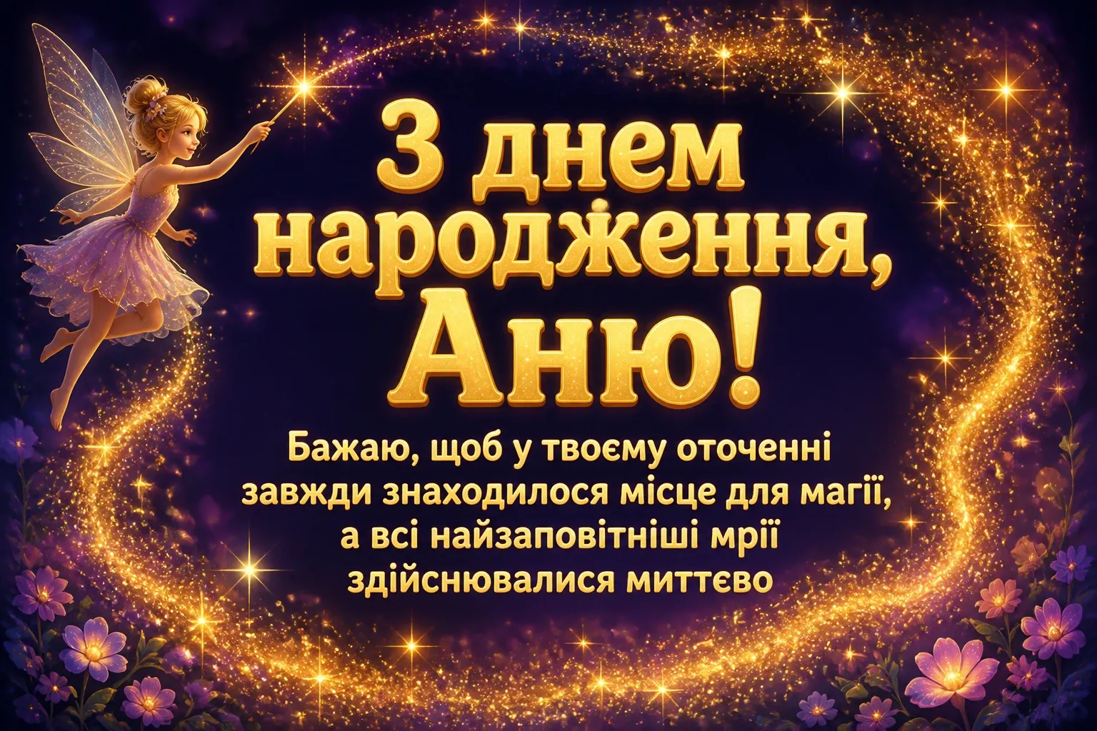 з днем народження аня