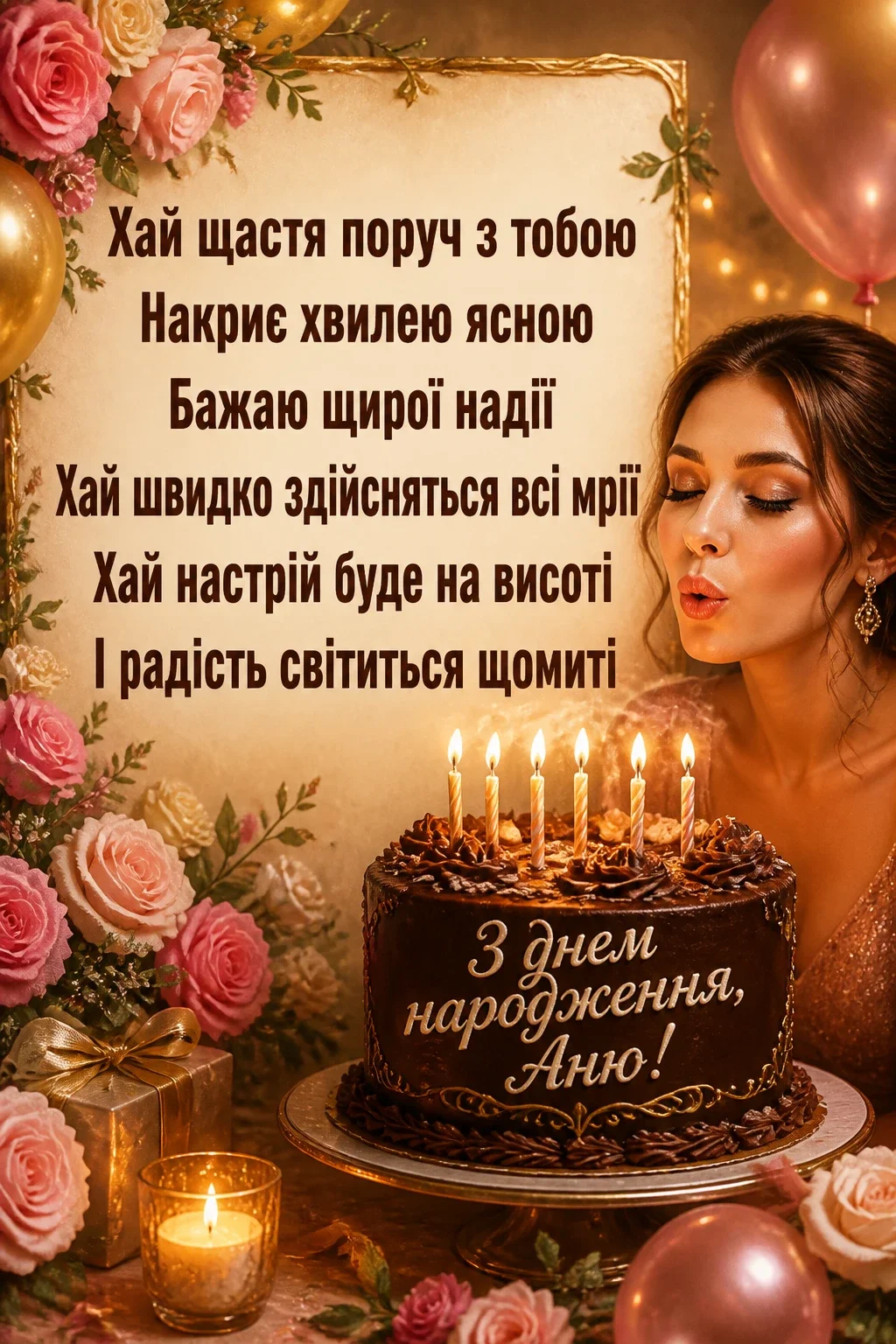 з днем народження аня