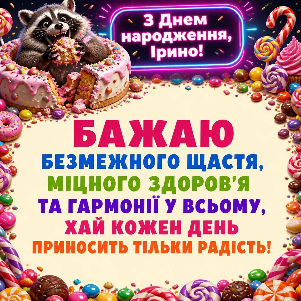з днем народження ірина