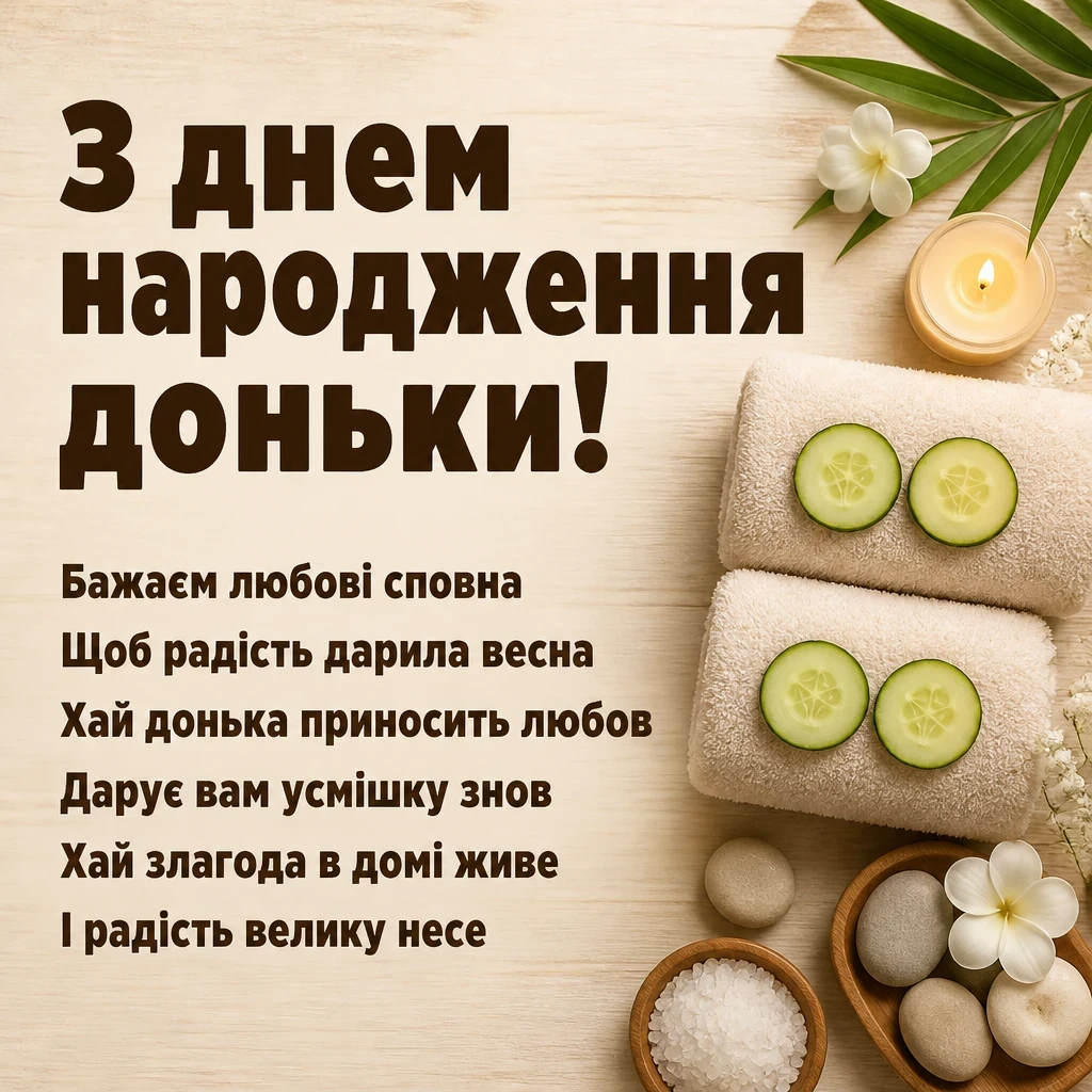 привітання батькам з днем народження дорослої доньки