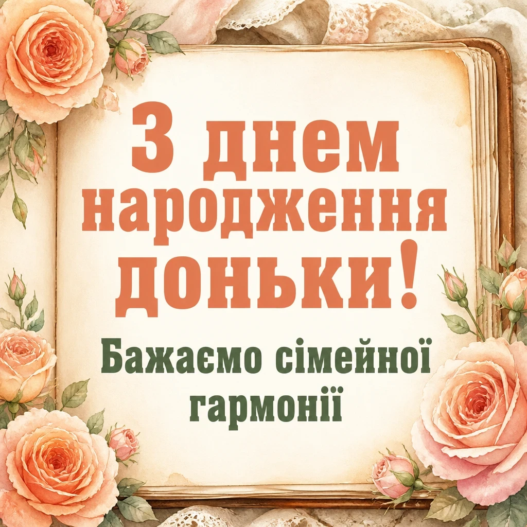 привітання батькам з днем народження дорослої доньки