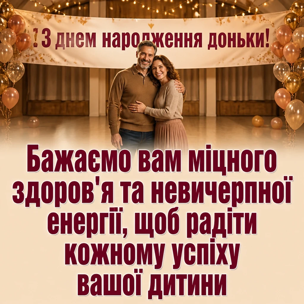 привітання батькам з днем народження дорослої доньки