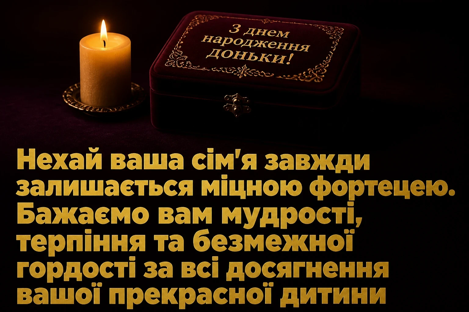 привітання батькам з днем народження дорослої доньки