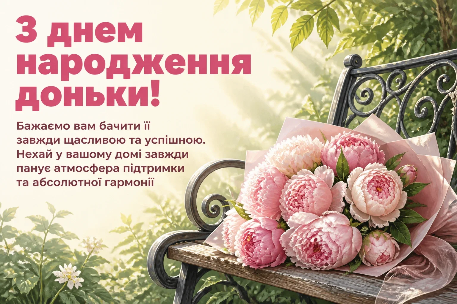 привітання батькам з днем народження дорослої доньки
