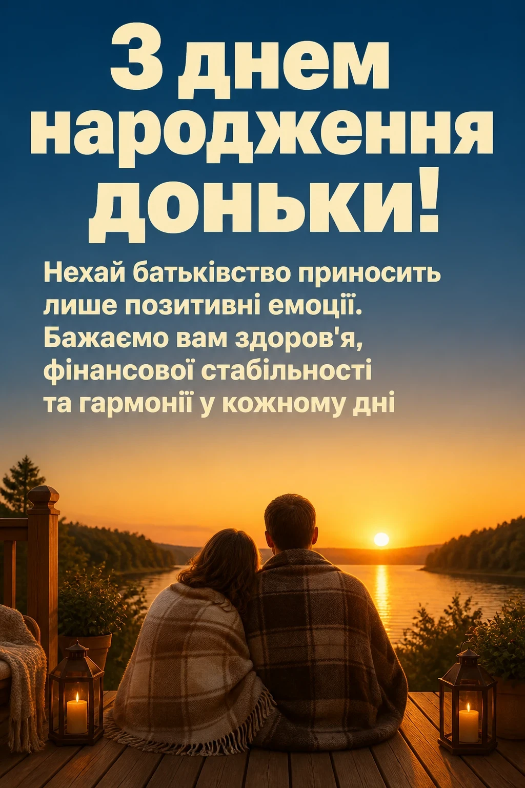 привітання батькам з днем народження дорослої доньки