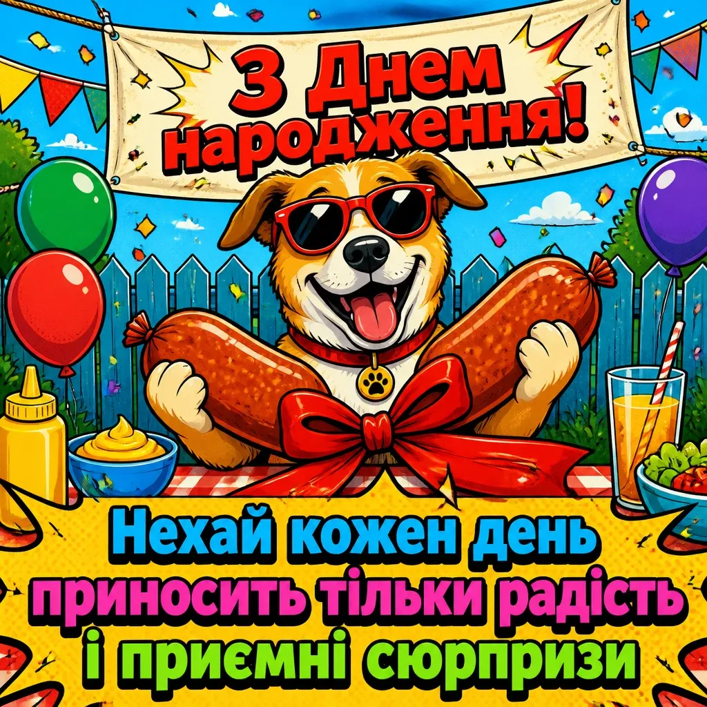 привітання з днем народження фото