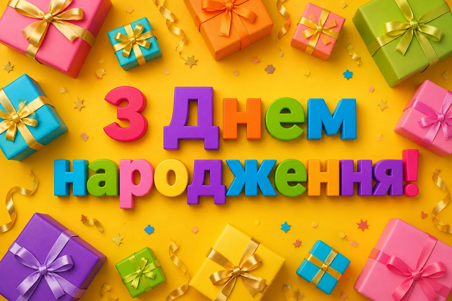 привітання з днем народження фото