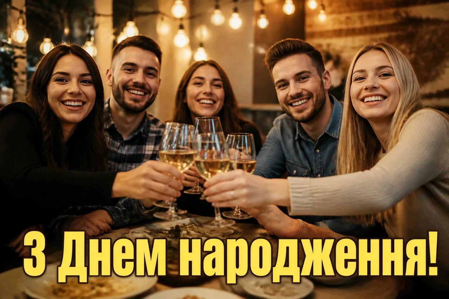 привітання з днем народження фото
