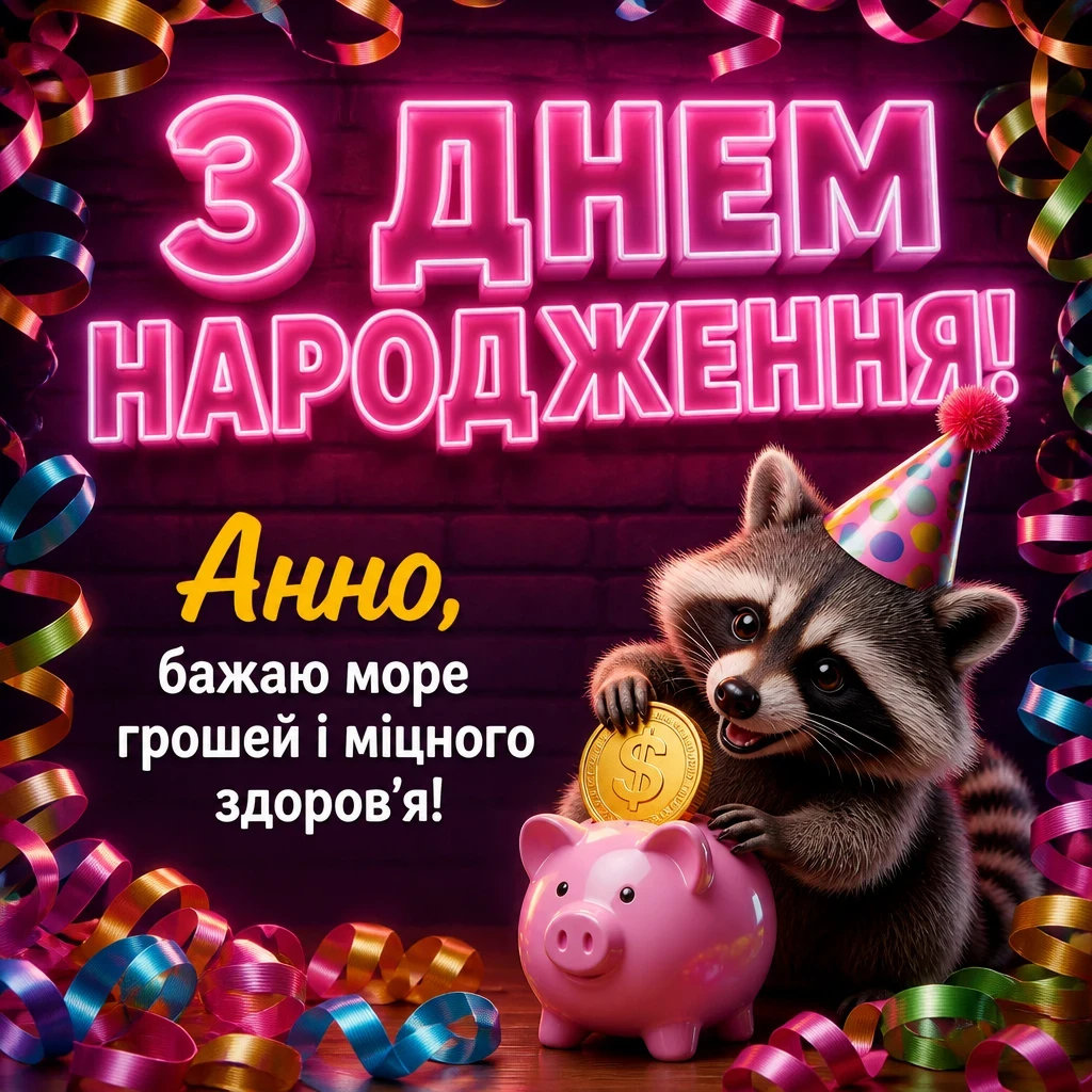 з днем народження анна