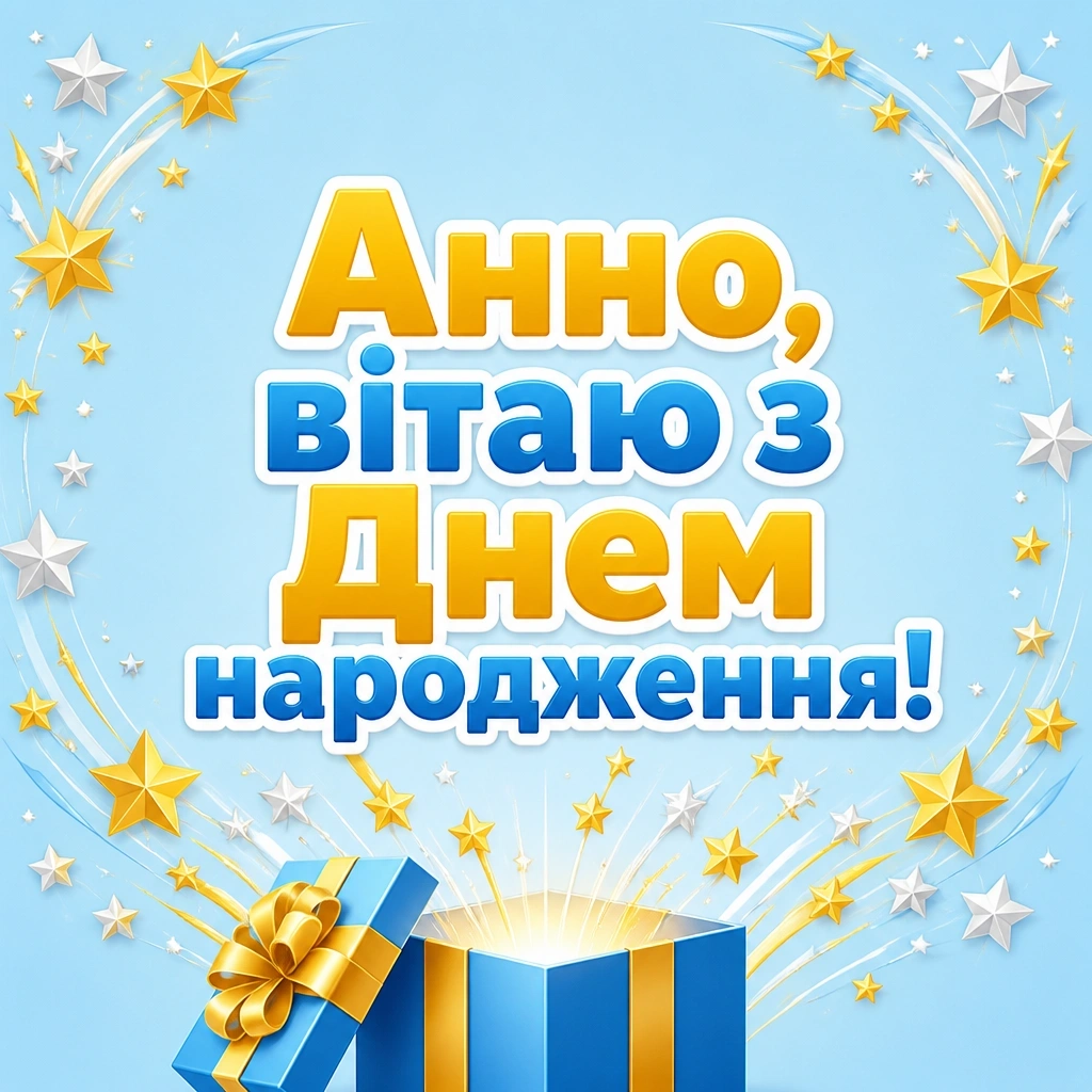 з днем народження анна