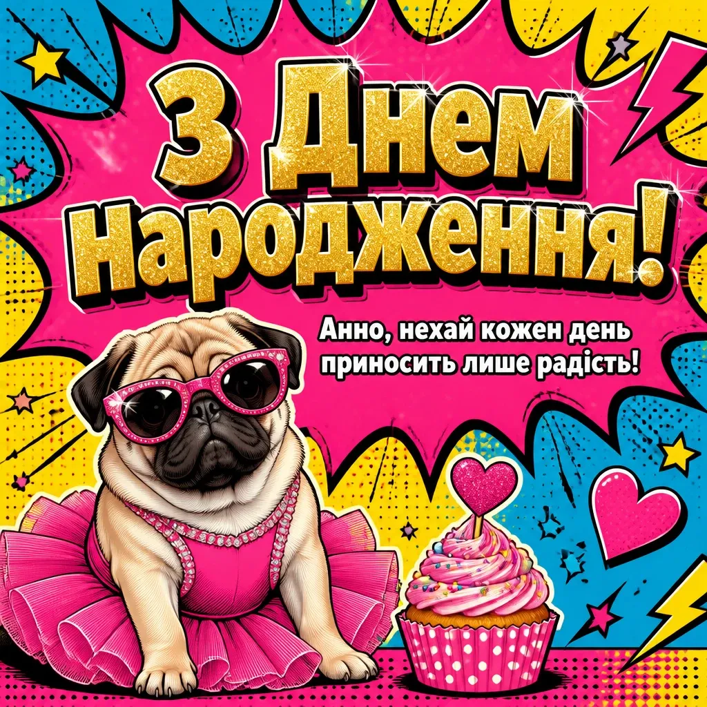 з днем народження анна