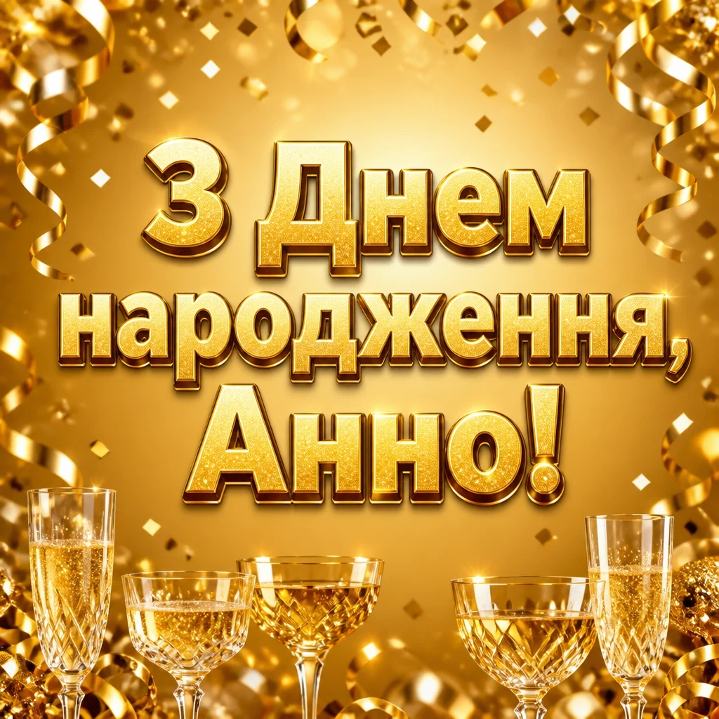 з днем народження анна