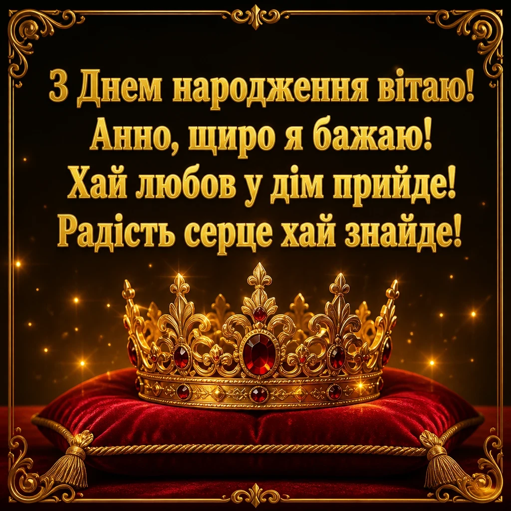 з днем народження анна