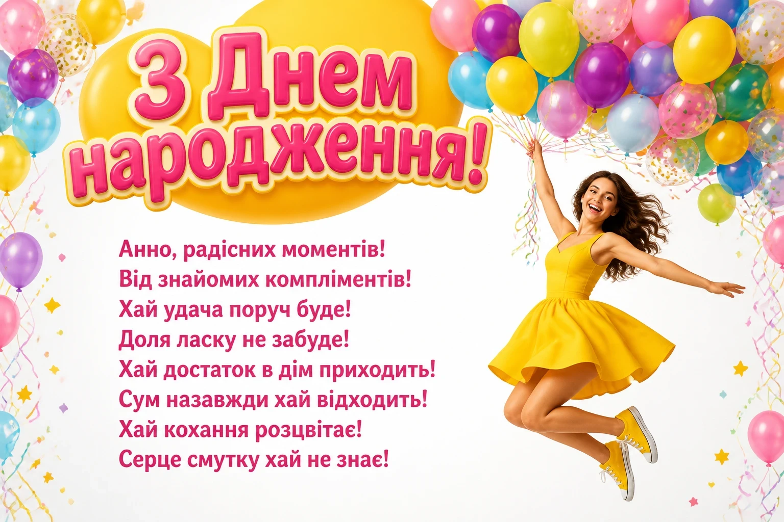 з днем народження анна